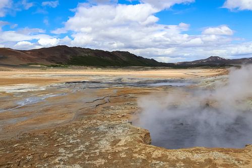 De zwavelvelden van Myvatn op IJsland