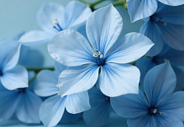 Nahaufnahme von hellblauen Blumen von Markus Gann