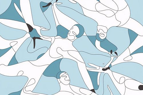 Moderne abstracte menselijke figuren