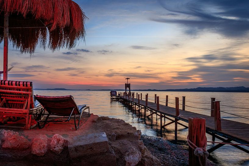 Sunset El-Fanar beach by Jaap Terpstra