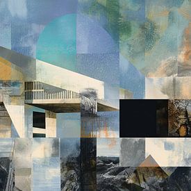 Architektonische Geometrie-Collage von Christian Ovís