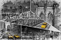 NEW YORK CITY Urban Collage No. 4 | colorkey by Melanie Viola thumbnail