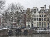 Winter in Amsterdam von Odette Kleeblatt Miniaturansicht