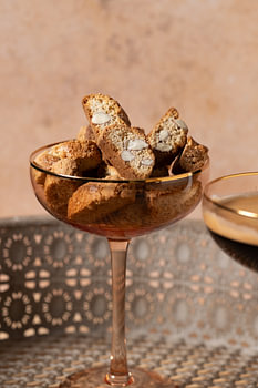 Cantuccini, italienische, knusprige Mandelplätzchen aus der Toskana