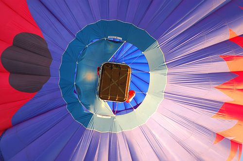 Heteluchtballon boven Hardenberg.