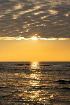 Coucher de soleil en mer du Nord sur Robin Missotten