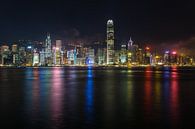 Hong Kong Skyline van Shanti Hesse thumbnail