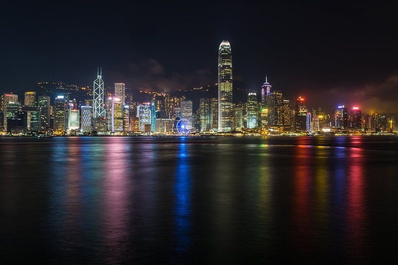 Hong Kong Skyline van Shanti Hesse