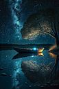 night in the magical lake by haroulita thumbnail