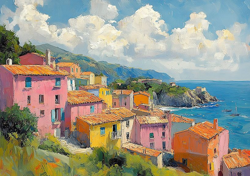 Matisse inspired sea Fauvism Mediterranean by Niklas Maximilian