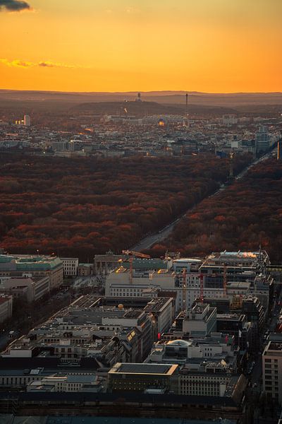 Berlin from the TV Tower at Sunset by Leo Schindzielorz