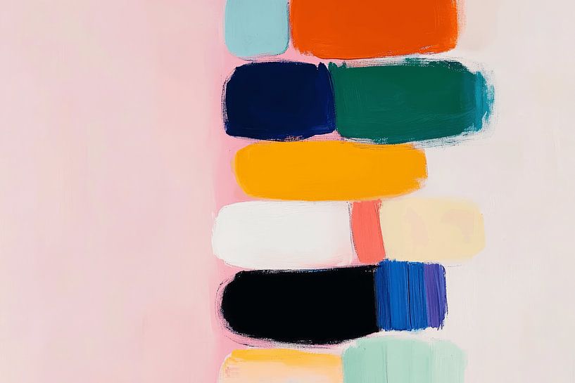 Abstract painting &quot;Colour Blocking&quot; by Studio Allee