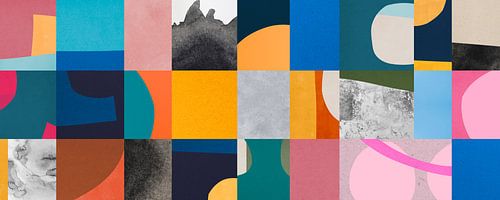 Abstracte en kleurrijke geometrie 2