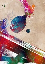 Tischtennis Sport Kunst #pingpong #Tischtennis von JBJart Justyna Jaszke