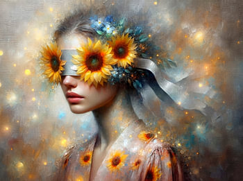 Summer Sunflower Portrait