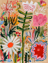 Abstracte bloementuin van IamHomeStudio
