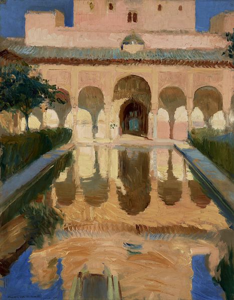 Joaquín Sorolla~Halle der Botschafter, Alhambra, Granada von finemasterpiece