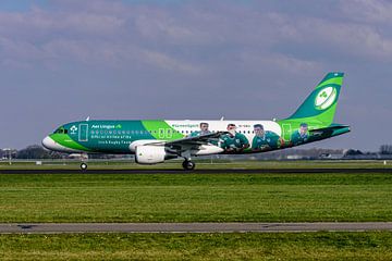 Airbus A320 von Aer Lingus in den Farben des irischen Rugby-Teams. von Jaap van den Berg