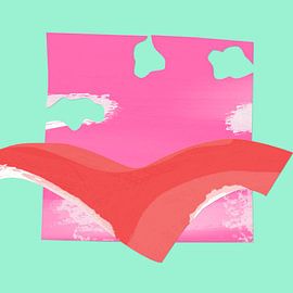 Collage met abstract landschap van IIM Series