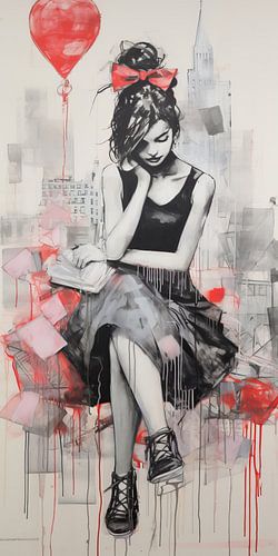 The Ribbon and the Balloon | Street Art | Banksy Style