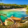 Blick über die Bucht Cala Llombards auf  Mallorca von Voss Fine Art Fotografie