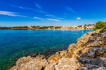 Idyllisch uitzicht op de kust in Portopetro op het eiland Mallorca, van Alex Winter