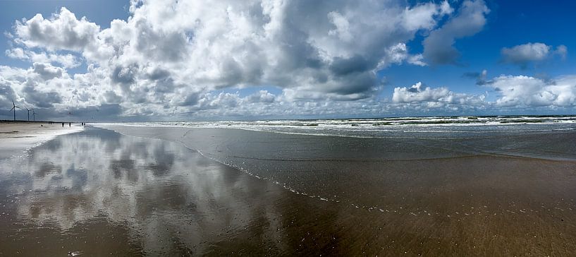 Panoramafoto kustlijn van Apple Brenner