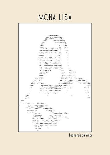Mona Lisa (Ascii art)