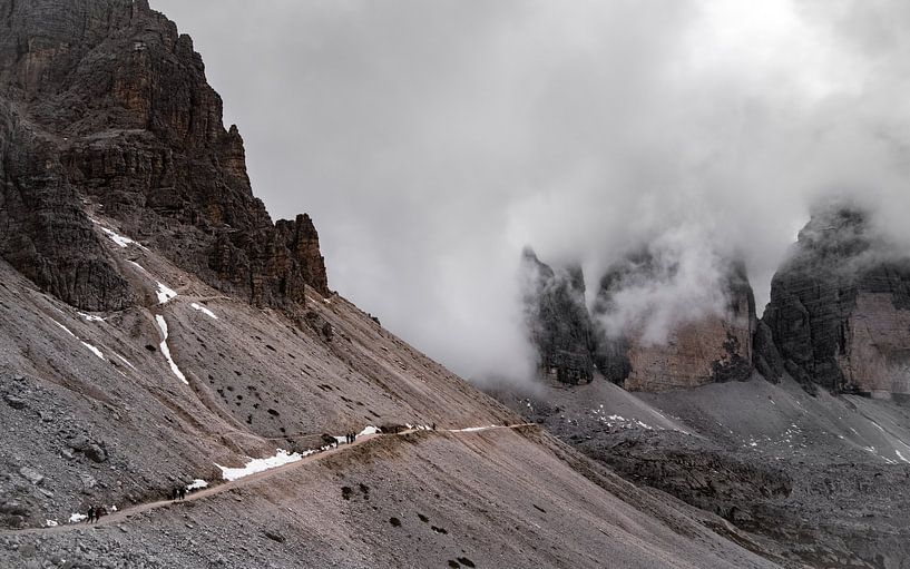 Path to the Three Seasons / Tre Cime in the Dolomites by Michael Fousert