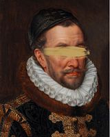 Porträt von Wilhelm von Oranien, Original (1579) von Adriaen Thomasz