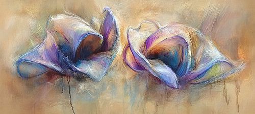 Fleurs pastel | Pétales ondulés pastel