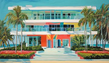 Miami Beach Bauhaus - Pop Art 100 door Kollektiv Team W 32 vs. Felix von Altersheim van Felix von Altersheim