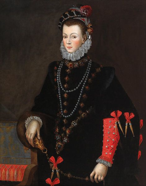 Portret van Elisabeth van Valois (1545-1568), Habsburgse hofschilderes van Meesterlijcke Meesters