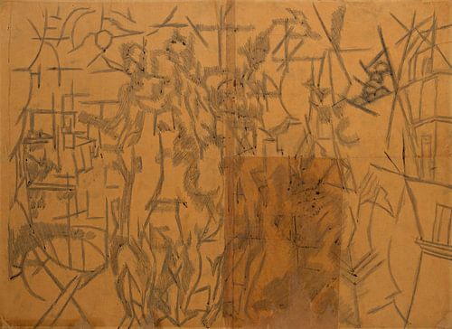 Study for 'La Ville de Paris' (1910-1912) by Robert Delaunay