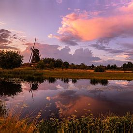 Panorama weit Mühle de Zwaan von Cynthia Verbruggen