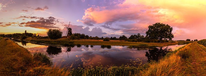 Panorama weit Mühle de Zwaan von Cynthia Verbruggen