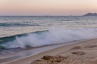 Sunset on Costa Rei beach