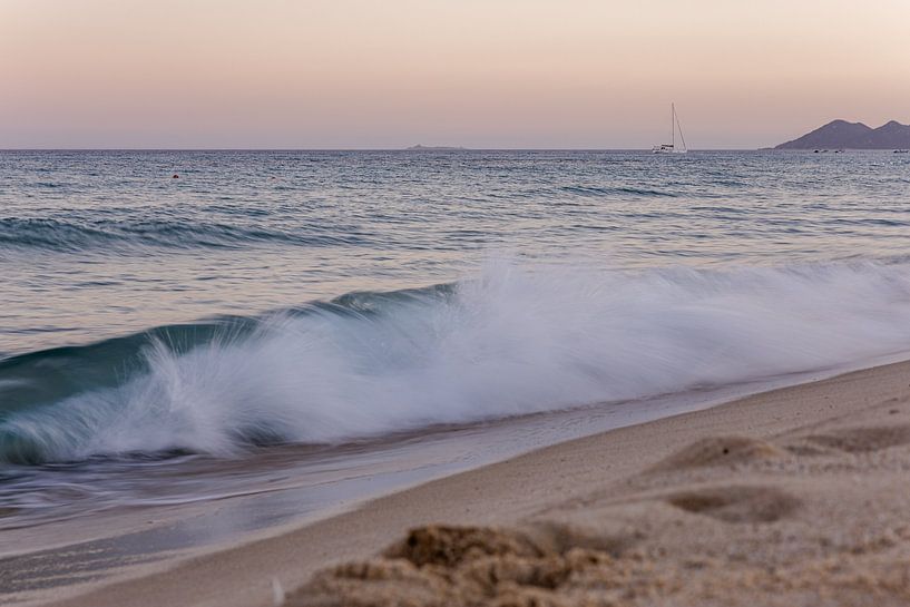 Sunset on Costa Rei beach by Camilla Ottens
