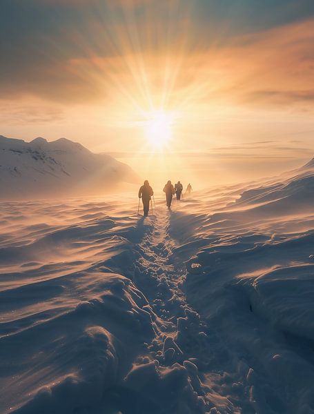 Winterlandschap avontuur van fernlichtsicht