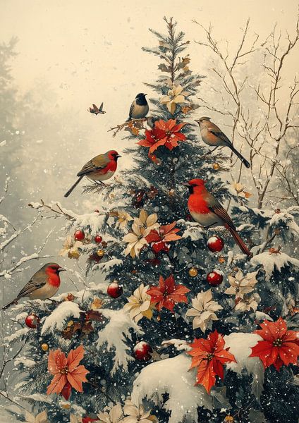 &quot;Vintage Floral Christmas Tree&quot; von crack head