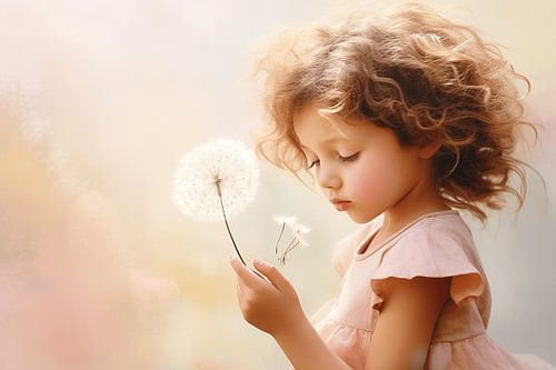 Peach Fuzz Spring and the Dandelion