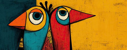 Vögel mit großen Augen