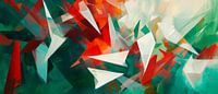Abstract colour composition with white tones by Poster Art Shop thumbnail