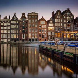 Damrak Amsterdam van Peter van der Waard