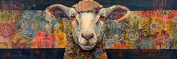 Painting Colourful Sheep by Abstract Painting