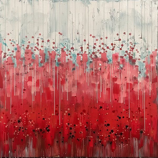 Dance of Colors in Storm by Abstract Painting