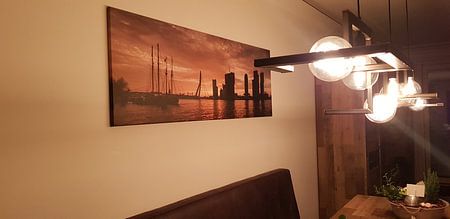 Sonne am Morgen, Rotterdams Panorama