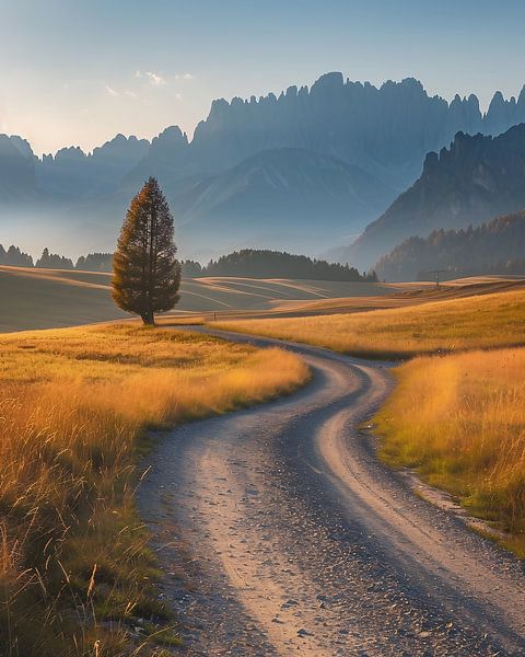 Dolomieten, oneindig subliem van fernlichtsicht