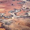Afrika, Sahara vanuit de lucht gezien van Inge van den Brande