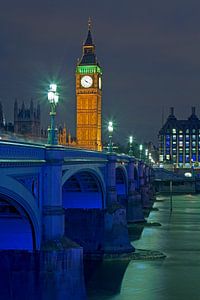 Big Ben und Westminster Bridge in London von Anton de Zeeuw